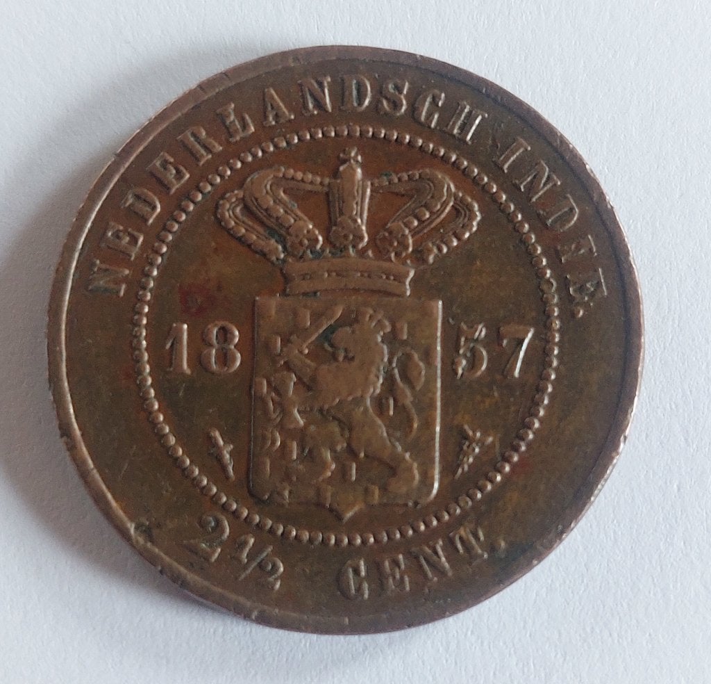 Munt Nederlands Indie 1857 gratis verzending, Enlèvement ou Envoi, Avant le royaume, Autres valeurs, Monnaie en vrac