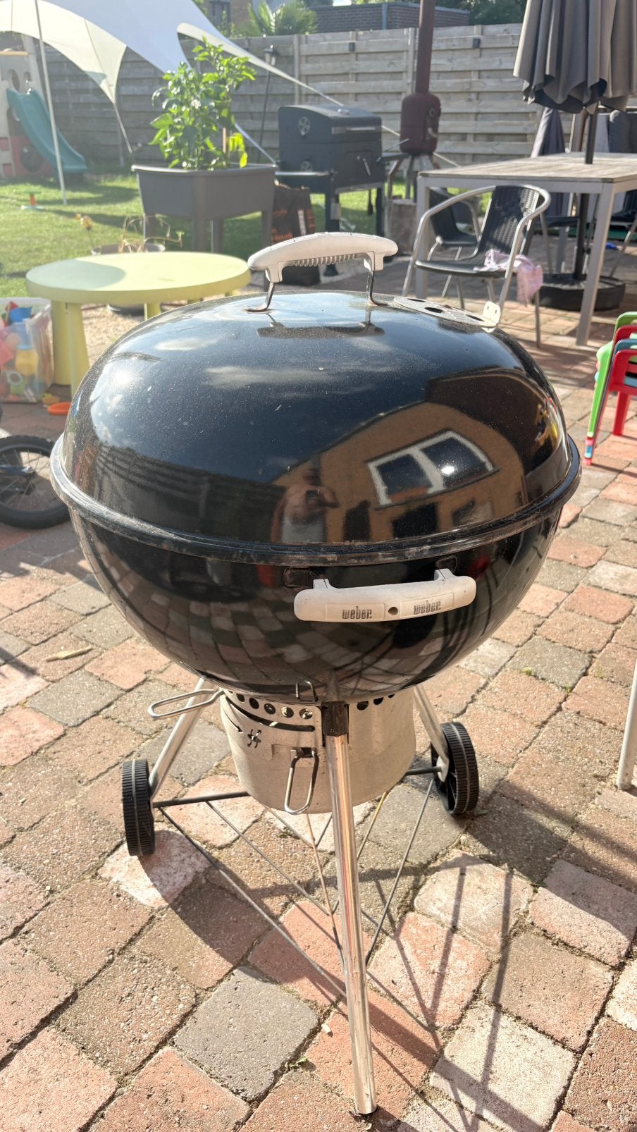Weber bbq, Tuin en Terras, Houtskoolbarbecues, Ophalen, Gebruikt