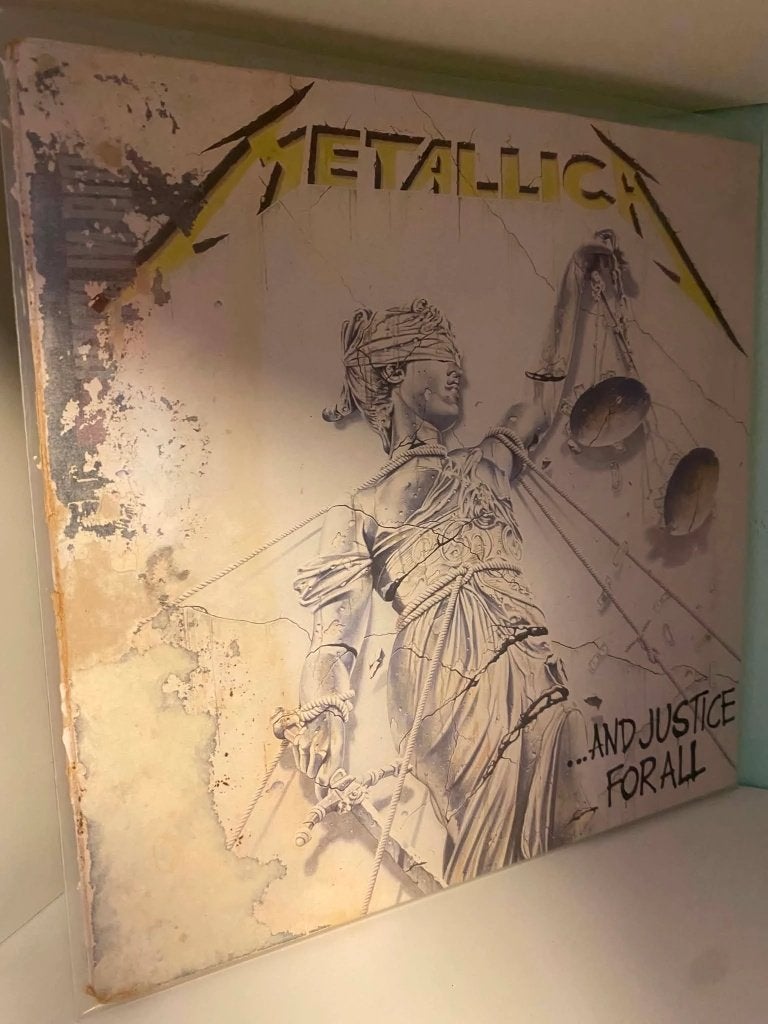 Metallica – ...And Justice For All - Europe 1988 (J), Cd's en Dvd's, Vinyl | Hardrock en Metal, LP, Metal, Gebruikt, Verzenden