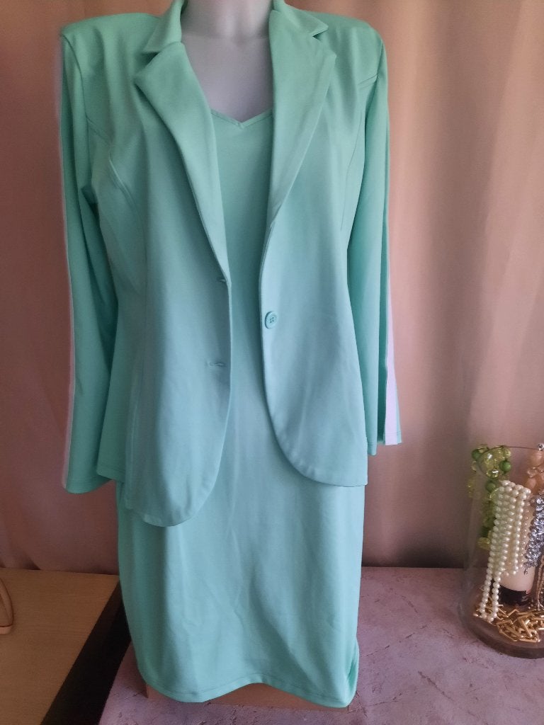 Jasje en bijhorende jurk, Kleding | Dames, Jasjes, Kostuums en Pakken, Angelle Milan, Maat 42/44 (L), Nieuw, Ophalen of Verzenden