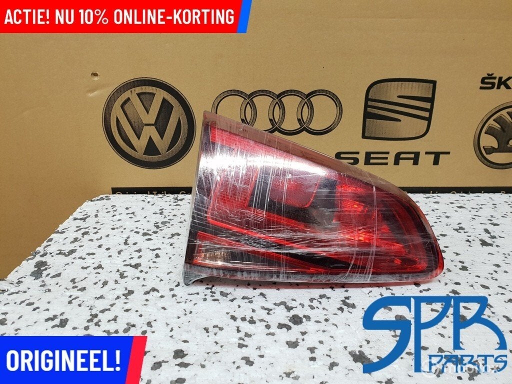 Achterlicht linksbinnen links binnen Golf 7 VII 5G0945093AF, Gebruikt, Volkswagen, Ophalen of Verzenden, Volkswagen