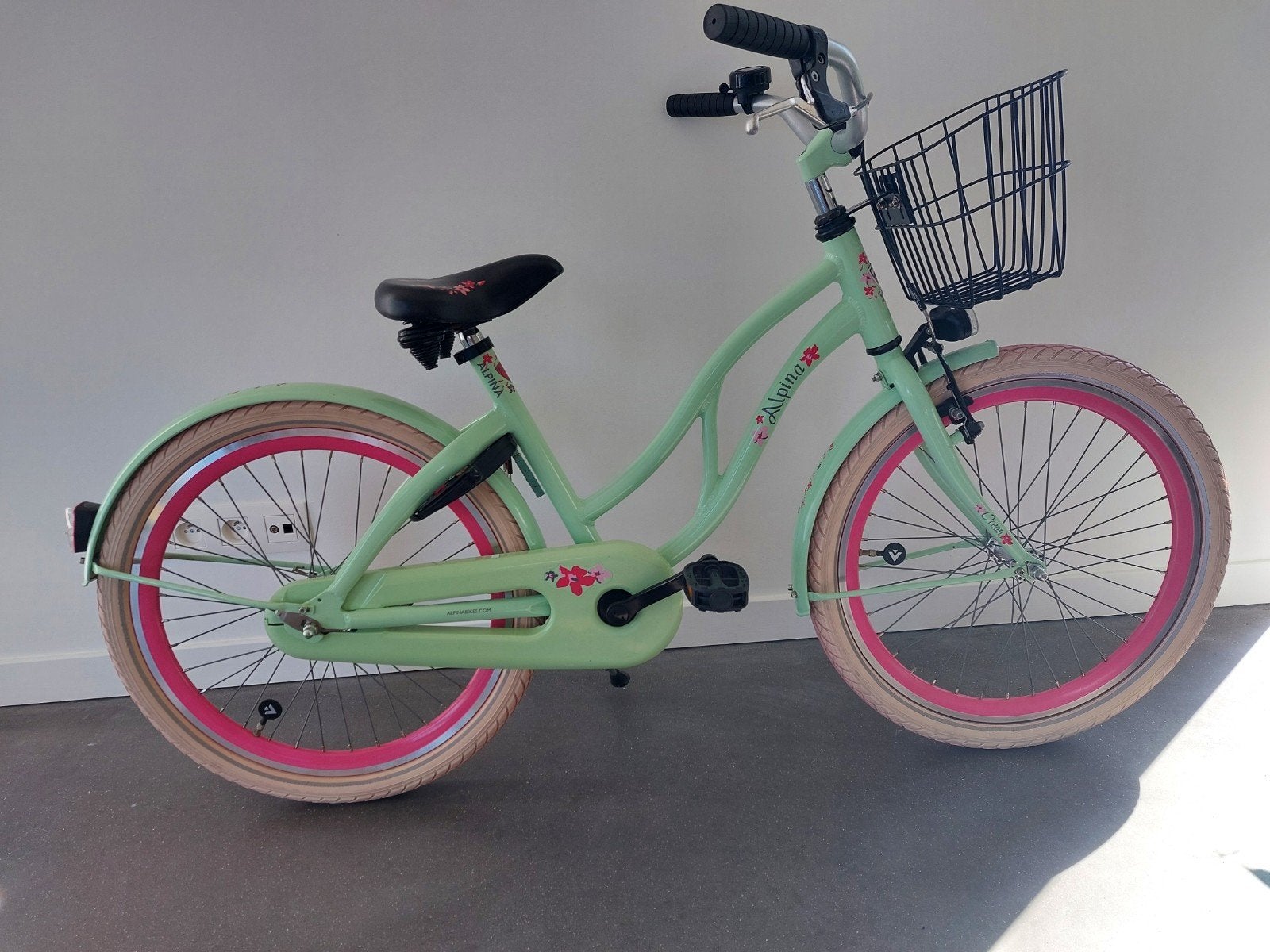 Alpina ocean meisjesfiets 22inch, Fietsen en Brommers, Ophalen, Terugtraprem, 22 inch, Alpina Meisjesfiets