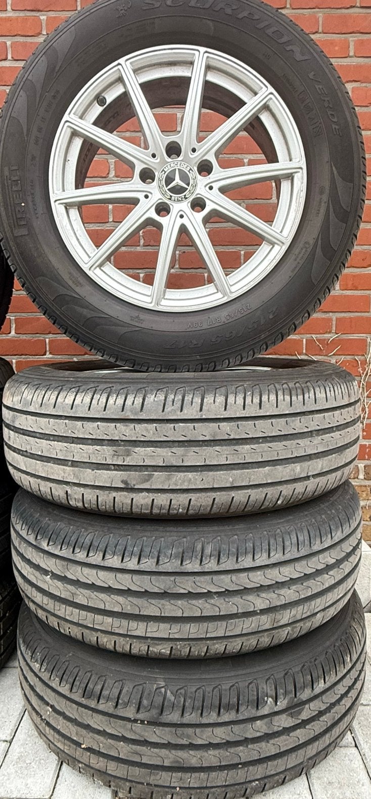 Jantes d'origine Mercedes pour GLB 215/65/17 99v, Pneus et Jantes, 215 mm, Véhicule de tourisme, Pneus été