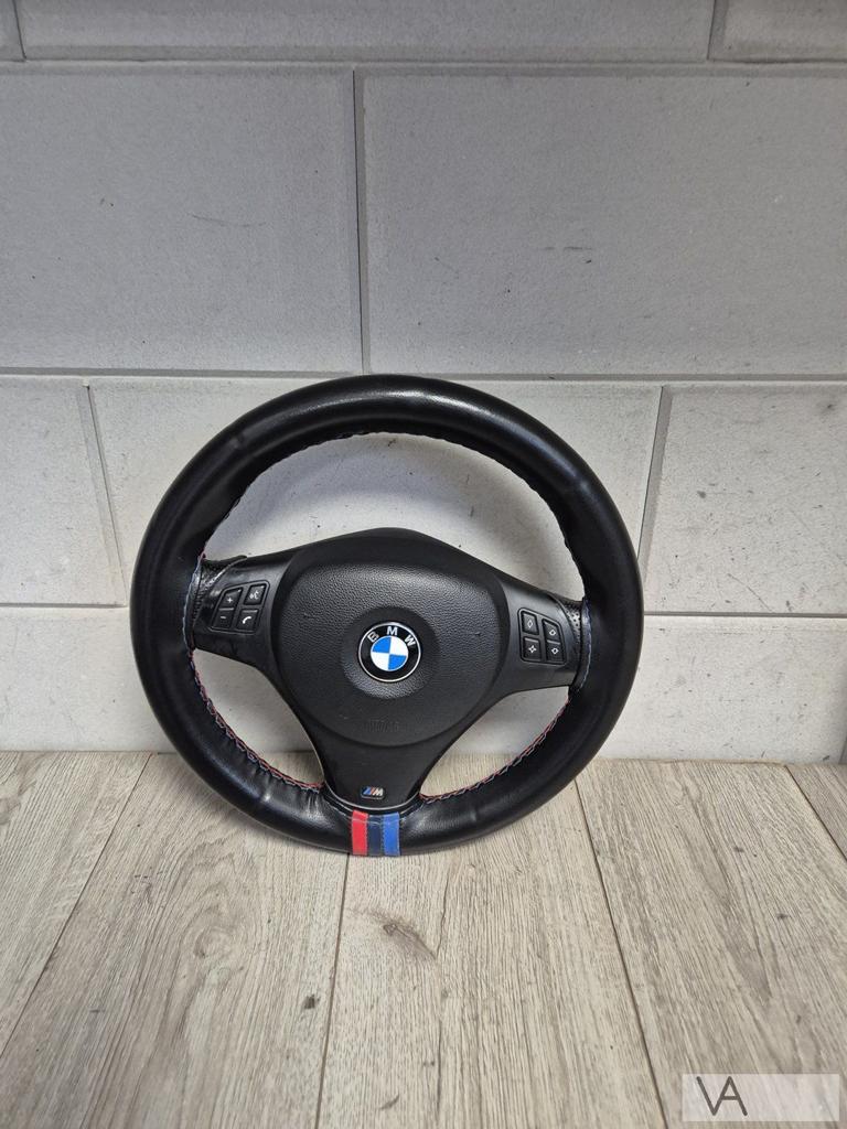 BMW 1 serie E87 3 E90 stuur met airbag M M3 bekleed €200, Autos : Pièces & Accessoires, Commande, BMW, Utilisé, Enlèvement ou Envoi