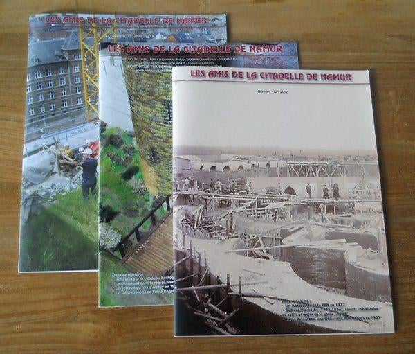 3 numéros des Amis de la Citadelle de Namur (107,112 et 113), Livres, Enlèvement ou Envoi, Utilisé