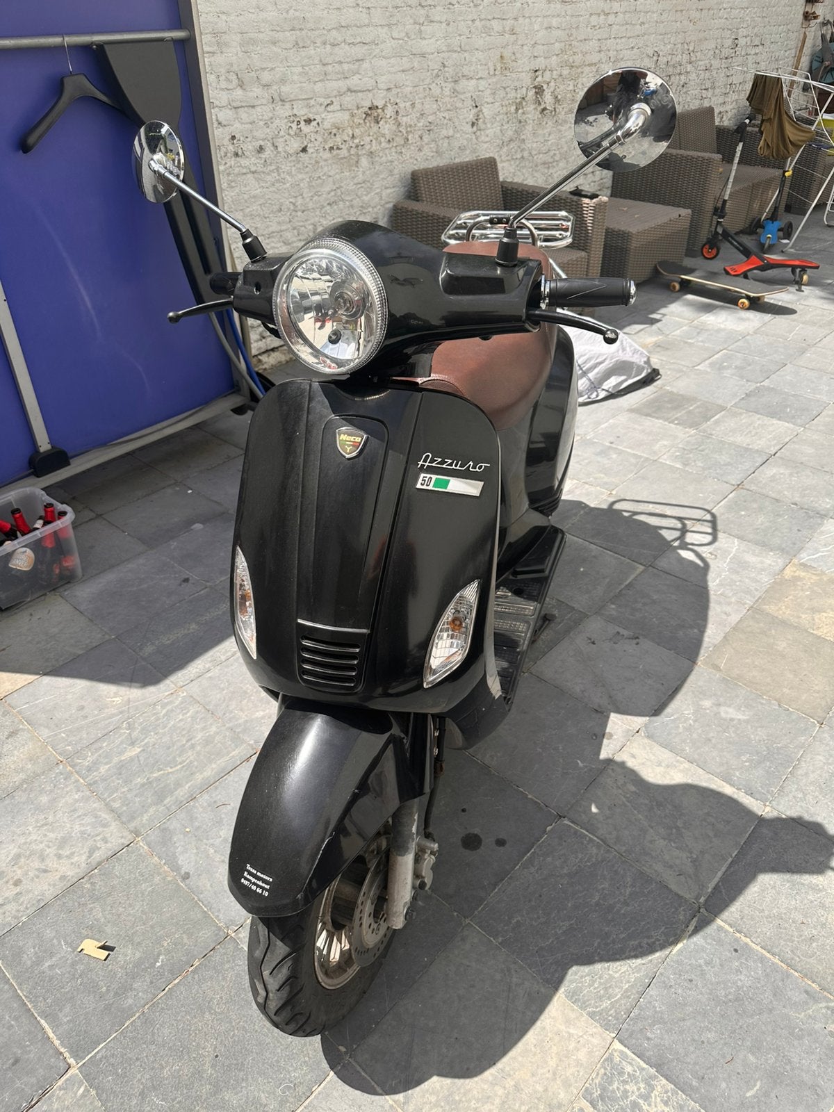 Project / Opknapper - Neco Azzuro 50cc Klasse B (45 km/u), Vélos & Vélomoteurs, Autres marques, Enlèvement, Utilisé, Essence