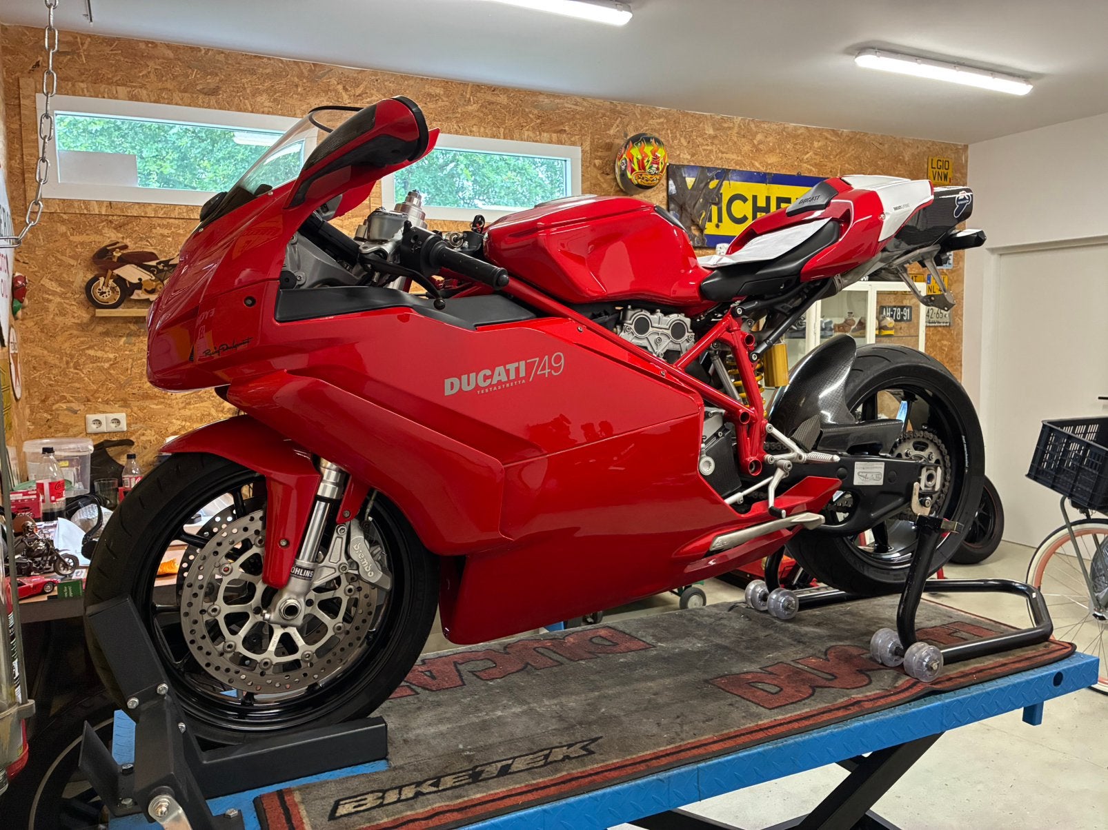 Ducati 749    Belgisch kenteken met 22 dkm., Ophalen
