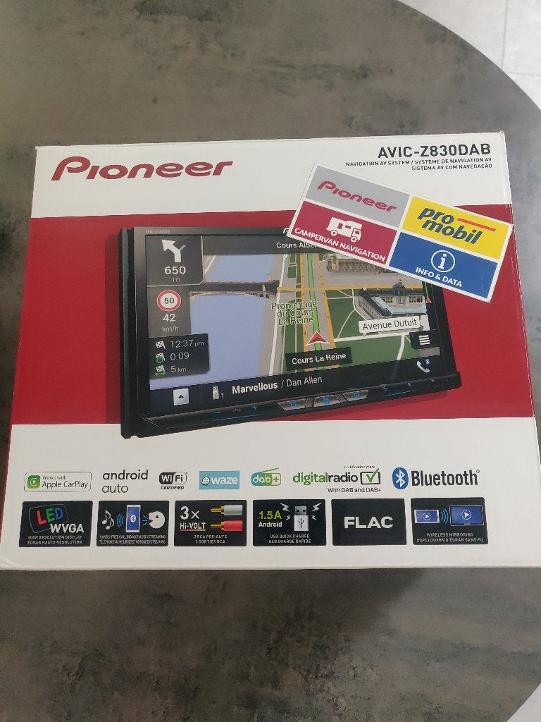 Pioneer AVIC-830DAB autoradio carplay andriodauto gps, Enlèvement, Comme neuf