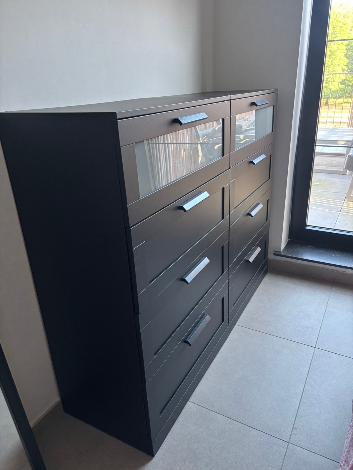 Brimnes IKEA kasten set + kallax, Ophalen, Gebruikt, Met deur(en)