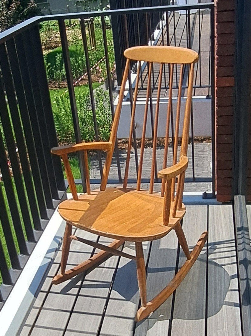 Chaise berçante en bois 25€ sans frais de port, Enlèvement