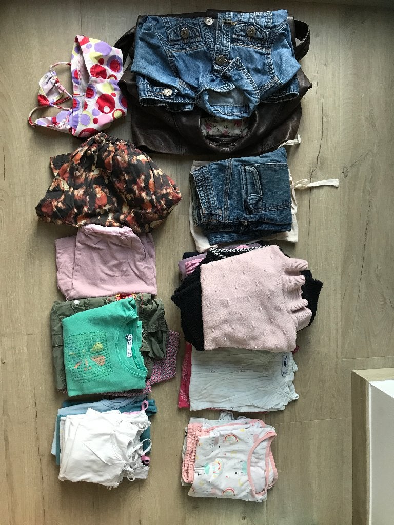 Pakket meisjes kleren maat 104 met 19 stuks, Ophalen of Verzenden, Gebruikt, Maat 104