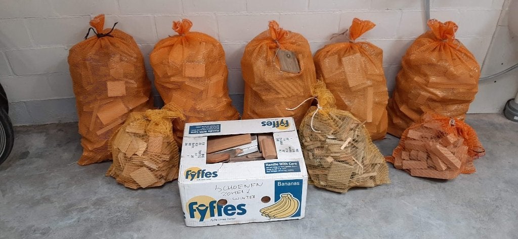 Brandhout of aanmaakhout hout voor houtkachel 10Kg, Tuin en Terras, Brandhout, Ophalen, Beukenhout