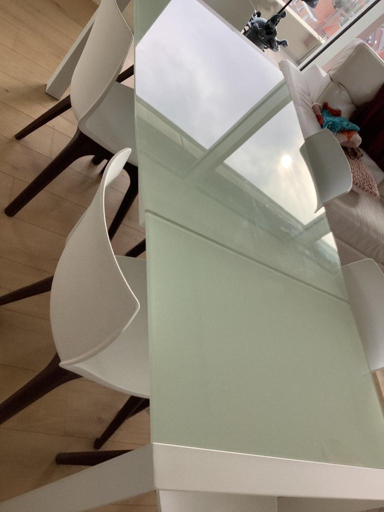 Tafel, Huis en Inrichting, Tafels | Eettafels, Ophalen, 100 tot 150 cm, 200 cm of meer, Vijf personen of meer