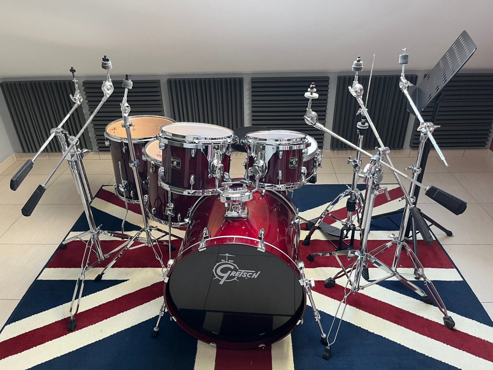 Gretsch Catalina Maple (+ hardware et housses de transport), Enlèvement, Comme neuf, Pearl