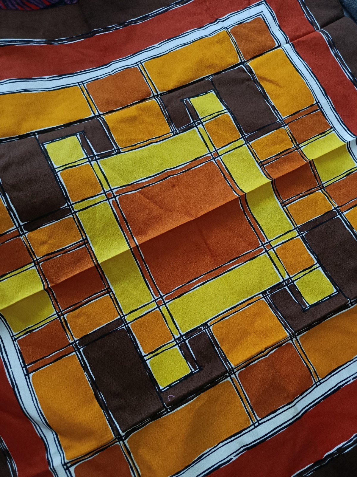 VLISCO, vintage - NAPPE CARRÉE en coton 88x88, Enlèvement ou Envoi