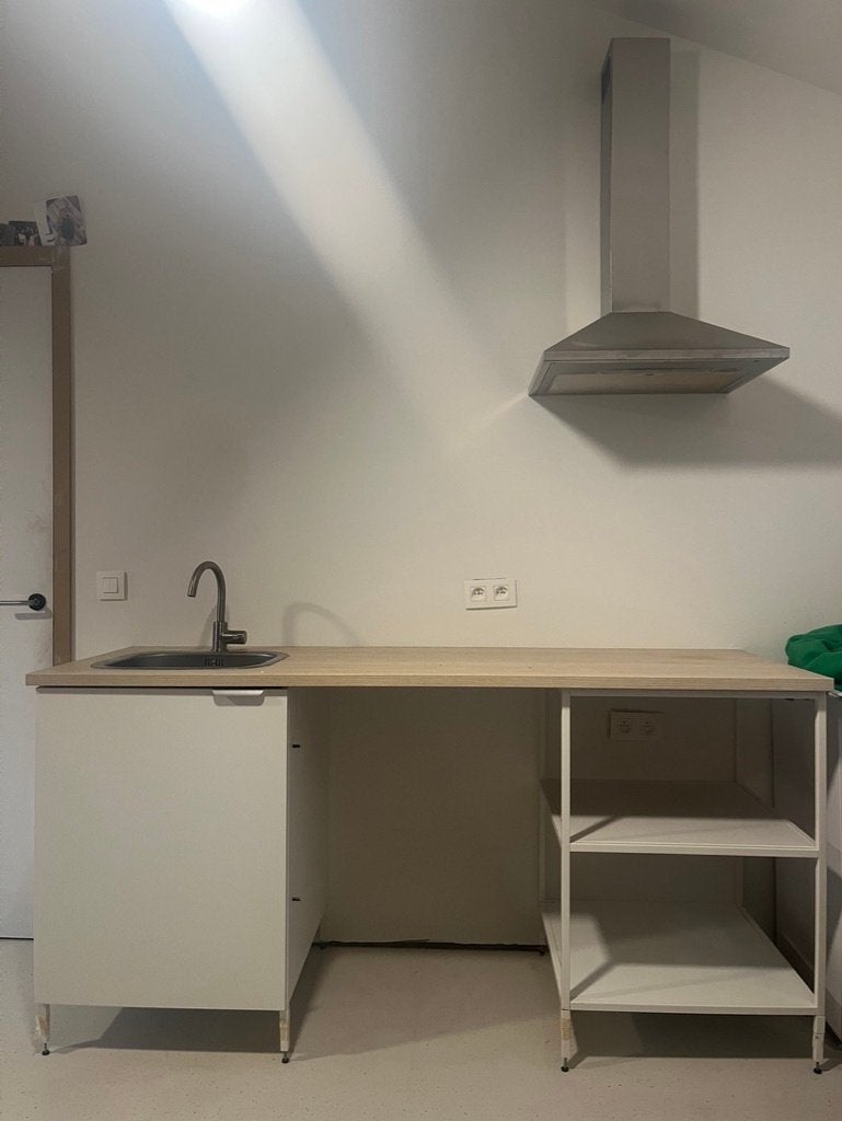 keuken ikea knoxhult met spoelbak en dampkam, Maison & Meubles, Cuisine | Cuisines complètes, Synthétique, Enlèvement, Utilisé