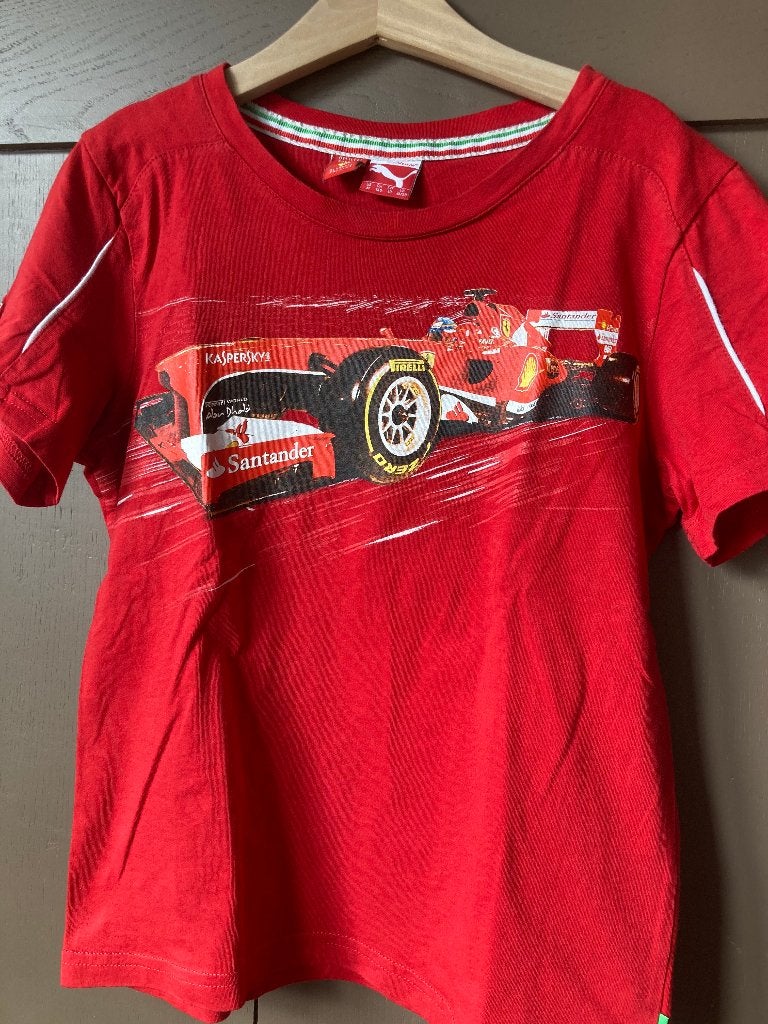 Tee-shirt Ferrari 10 ans, Enfants & Bébés, Garçon, Autres types, Enlèvement, Utilisé