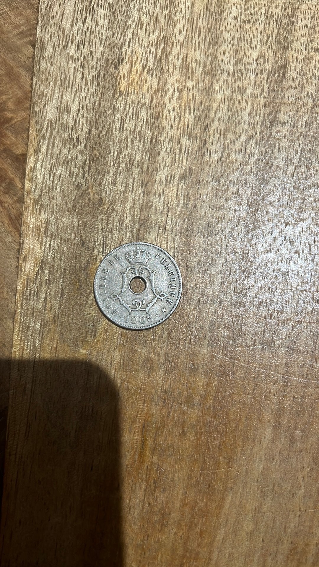 Belgique 25 centimes en français 1908, Enlèvement ou Envoi