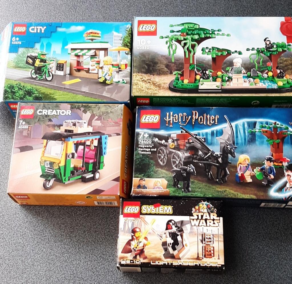 Lot Lego (5 modellen), Gebruikt, Overige thema's, Overige typen, Ophalen of Verzenden