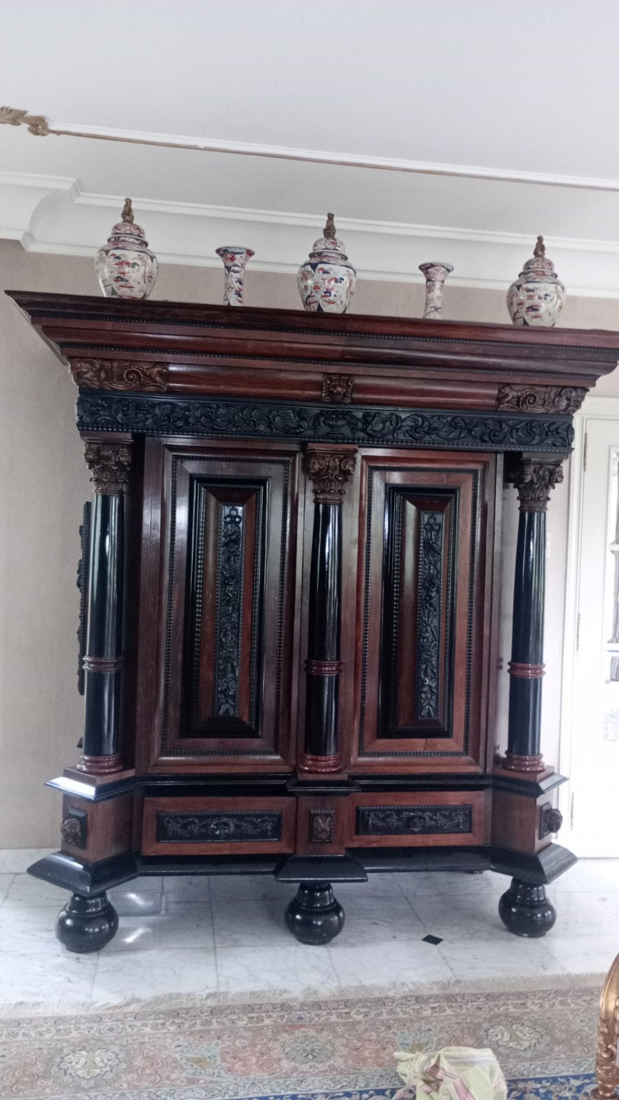 Antiek massief kast, Ophalen