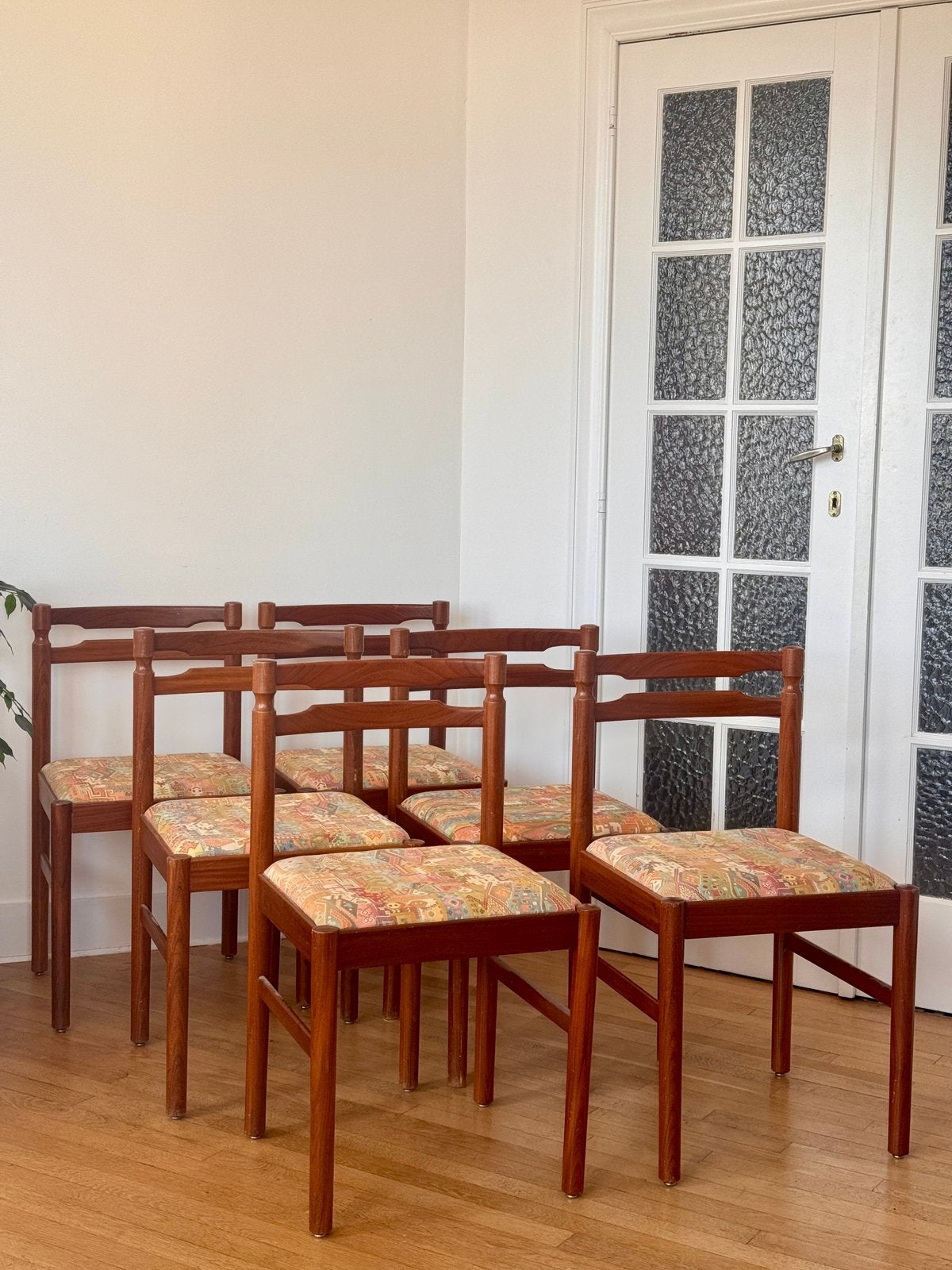 Lot de 6 chaises style scandinaves, Maison & Meubles, Chaises, Enlèvement, Comme neuf, Tissus, Une