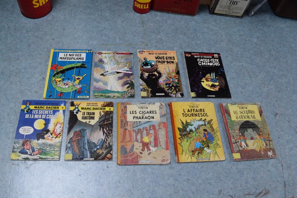 liquidation lot 9 anciennes bandes dessinée BD, Livres, Enlèvement ou Envoi, Utilisé