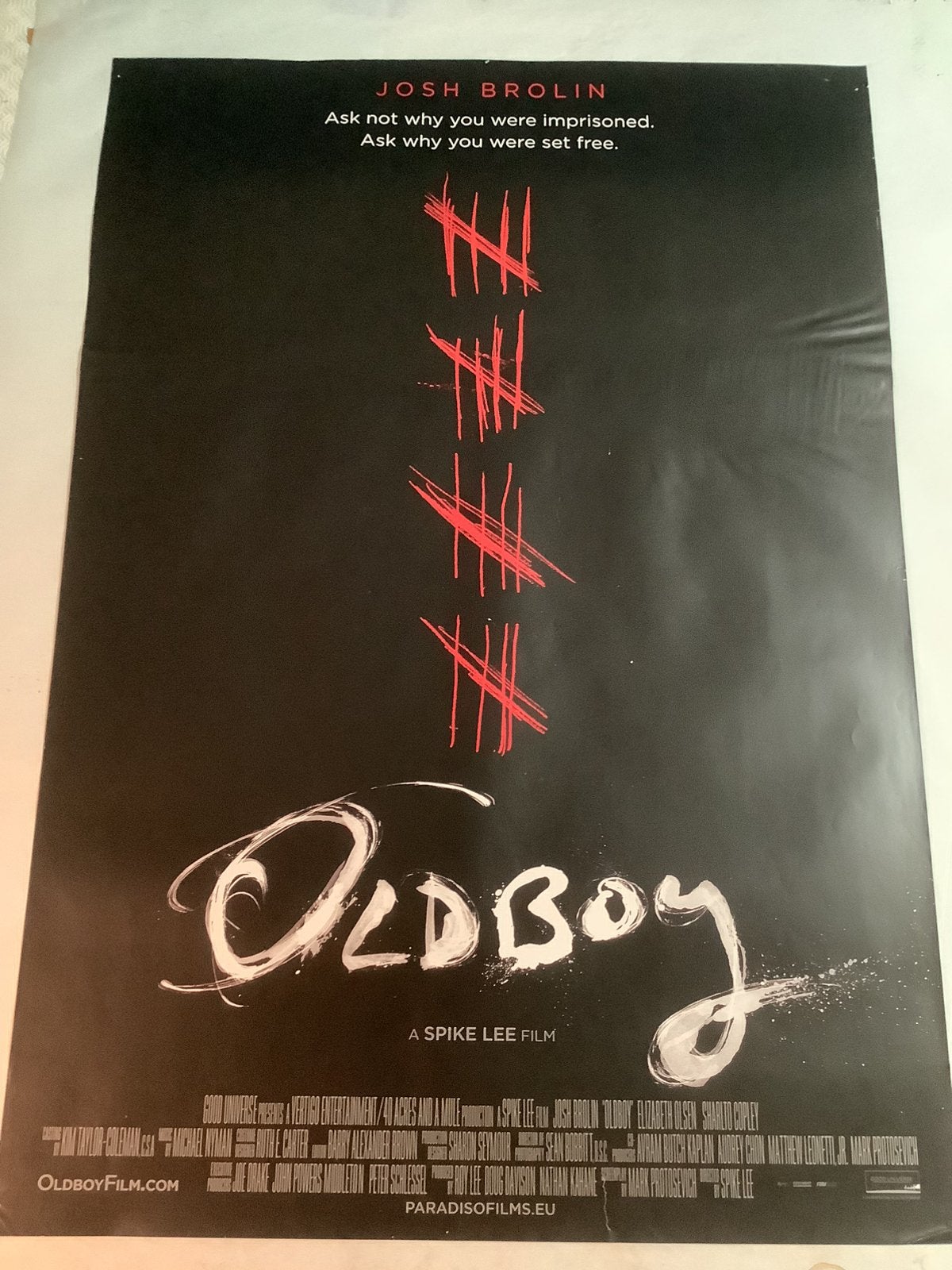 OLDBOY   FILMPOSTER   70-100 cm   USED, Verzamelen, Ophalen of Verzenden, Zo goed als nieuw