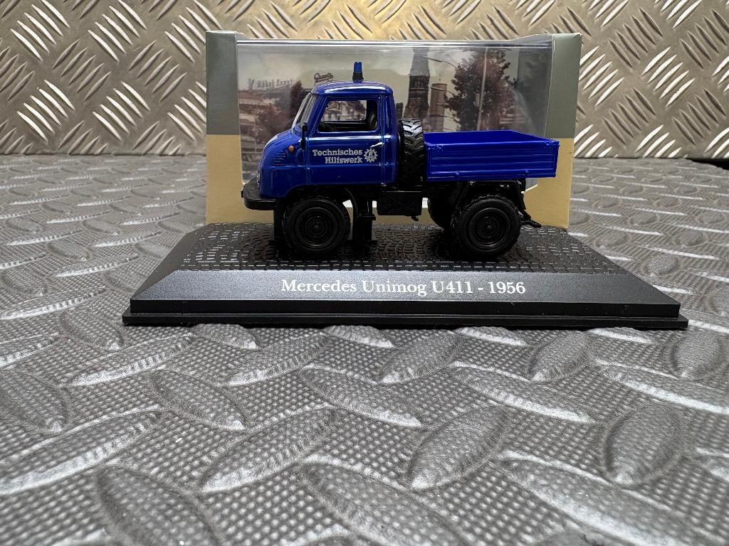 UNIMOG U 411 MERCEDES-BENZ  THW 1956 1/43, Verzenden, Nieuw, Bus of Vrachtwagen, Overige merken