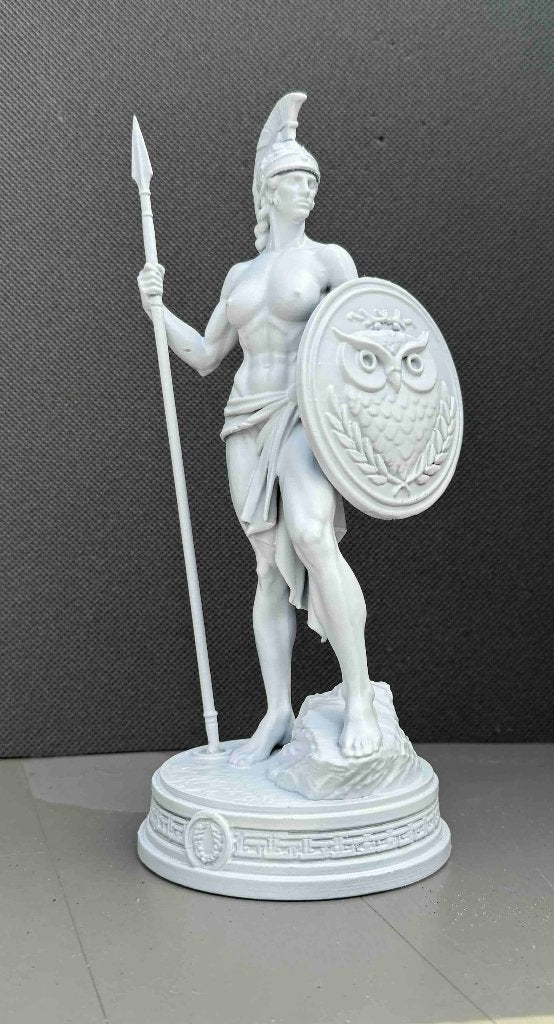 Athena beeld, Verzenden, Kunststof, Handgemaakt, 20 - 50 cm