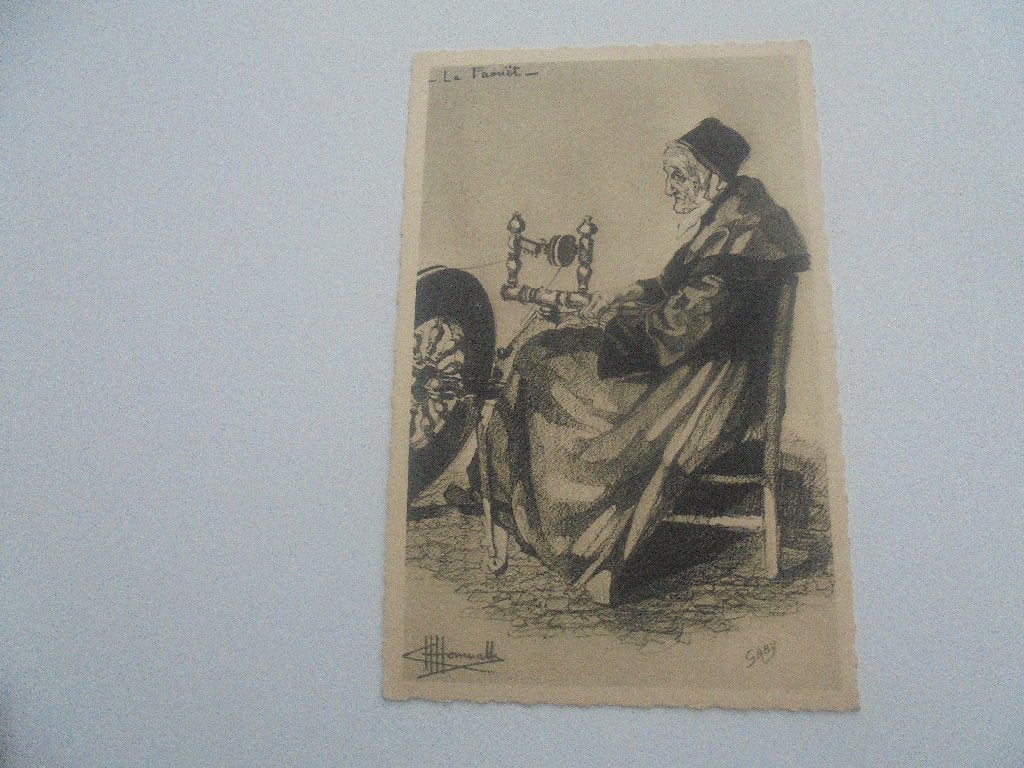 spinnen, Enlèvement ou Envoi, 1920 à 1940, Non affranchie, Costume traditionnel