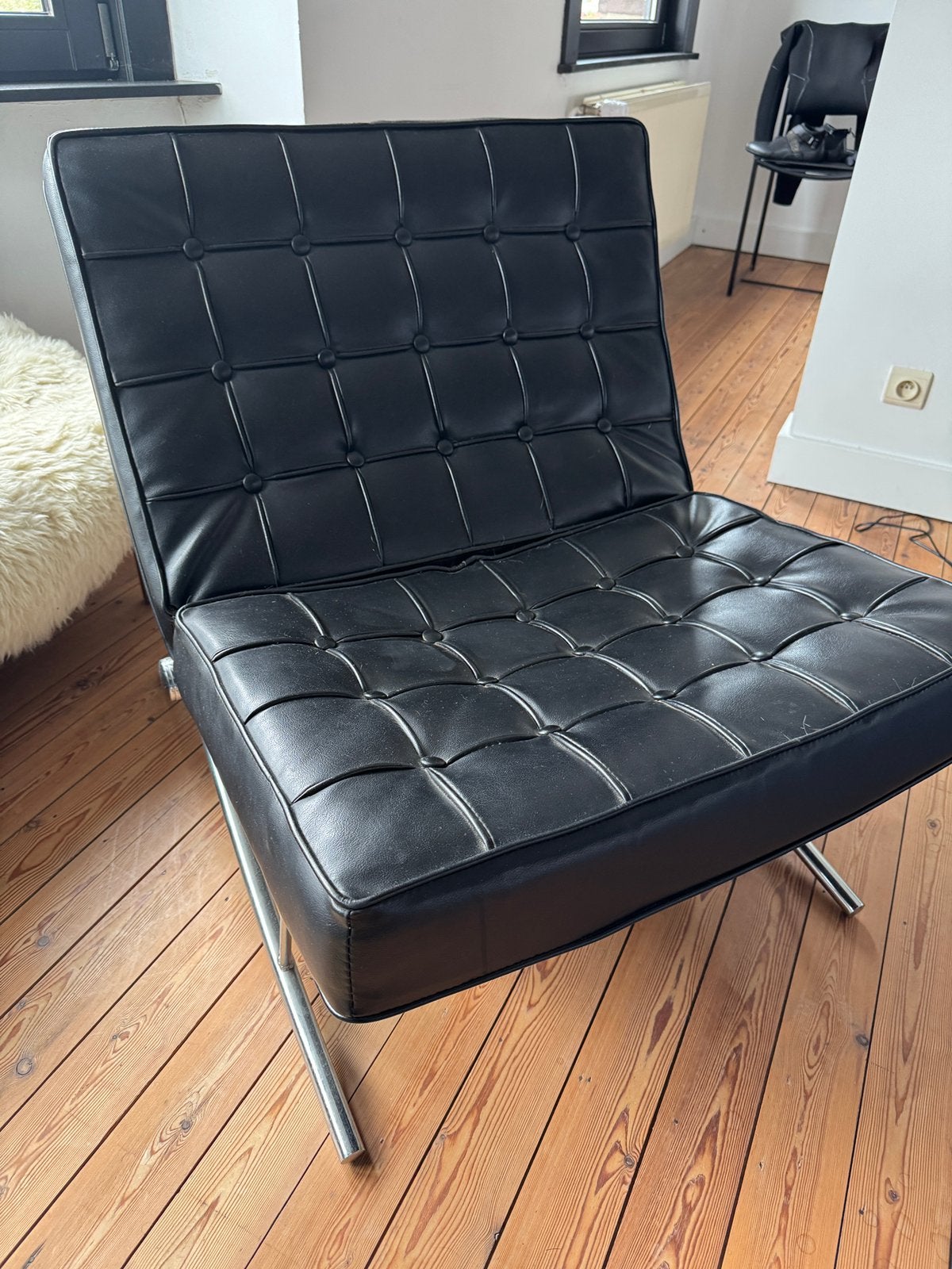 Siège - chaise - dans le style de la chaise Barcelona, Enlèvement, Utilisé, Une personne