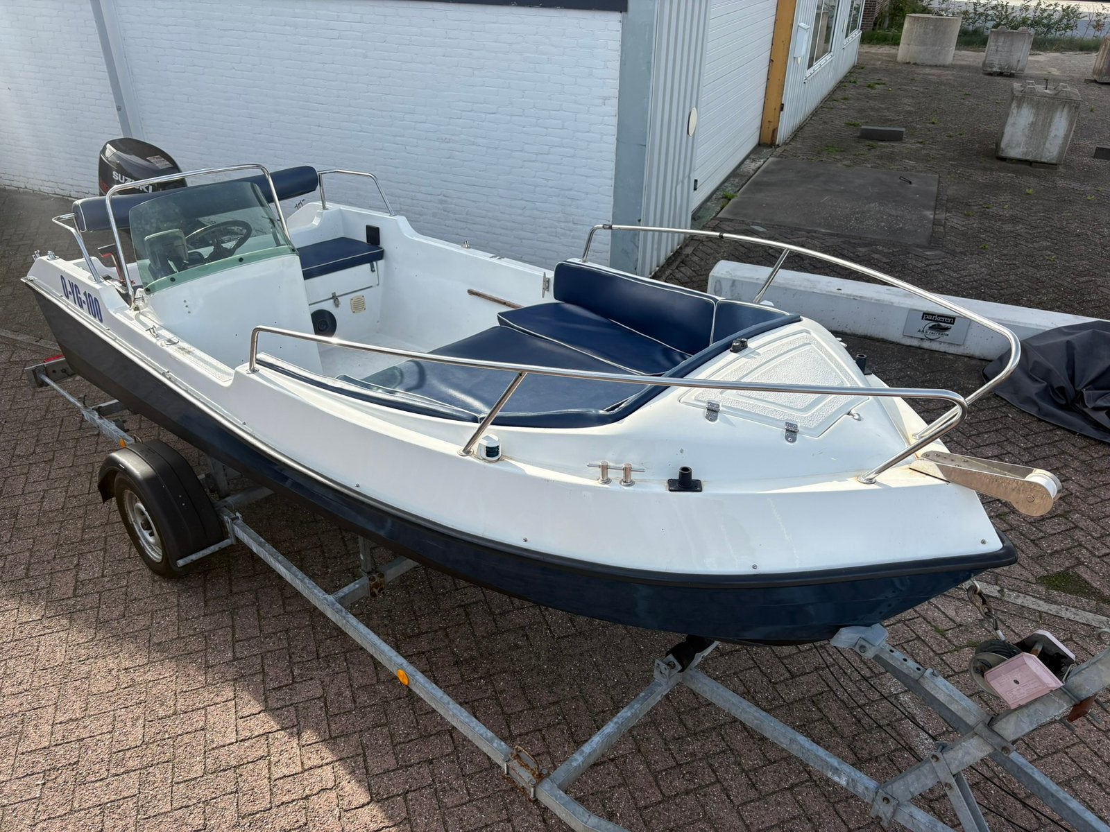 Family 450 console boot met Suzuki df 40 pk, Watersport en Boten, Overige merken, Gebruikt, Met afstandsbediening, Ophalen of Verzenden