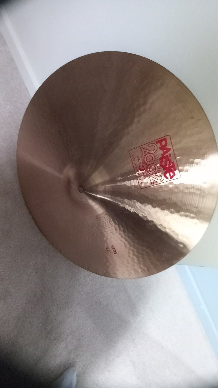 paiste 2002 ride 22’, Muziek en Instrumenten, Ophalen, Zo goed als nieuw, Melodische percussie