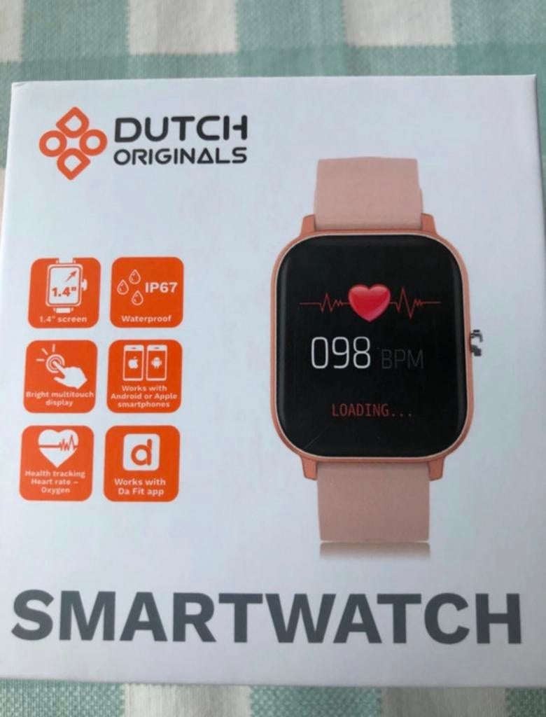 Smart Watch Dutch Originals, Ophalen of Verzenden, Hartslag, Zo goed als nieuw, Android