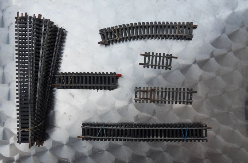 Lot de rails LIMA 3020, 3021, 3035., Rails, Utilisé, Analogique, Courant continu ou Courant alternatif