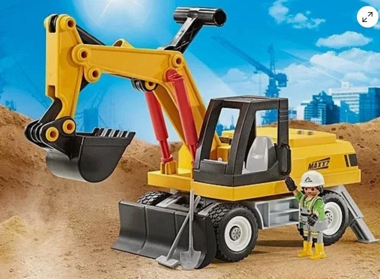 Excavatrice Playmobil 9888 neuve, Neuf, Enlèvement ou Envoi, Kit complet, Véhicule