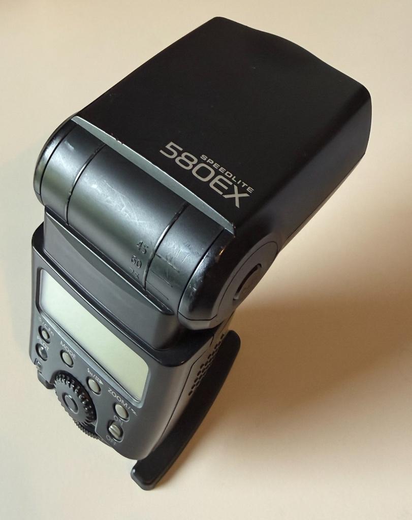 Canon Speedlite 580 EX, Audio, Tv en Foto, Foto | Flitsers, Ophalen, Gebruikt, Canon, Kantelbaar