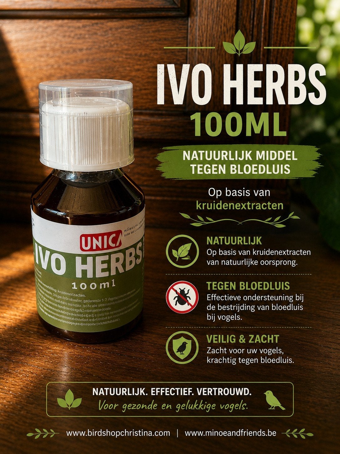 Ivo Herbs 100ml - Anti Bloedluis - Unica, Dieren en Toebehoren, Ophalen, Nieuw