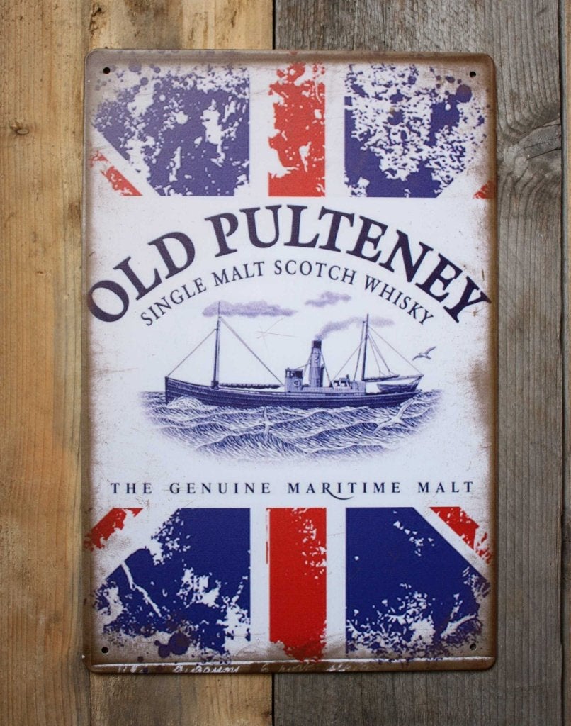 Old Pulteney Schotse Whisky – metalen decoratie plaat., Enlèvement ou Envoi, Neuf, Autres types