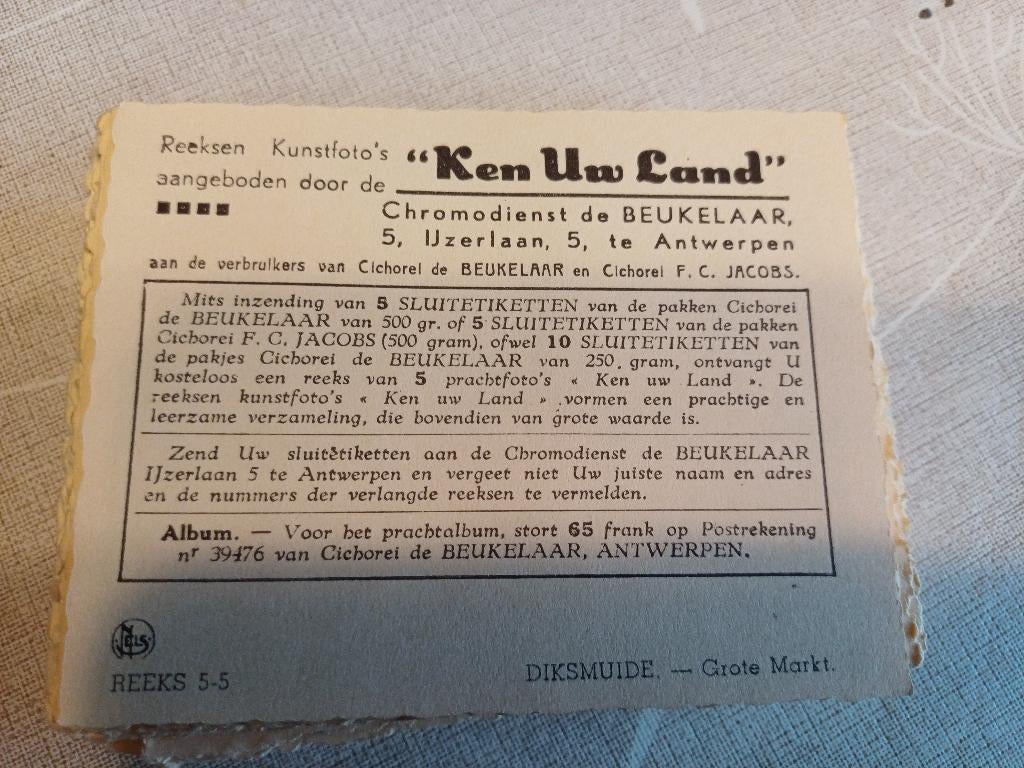 foto's "Ken uw land"   De Beukelaar, Enlèvement ou Envoi, Comme neuf, Photo