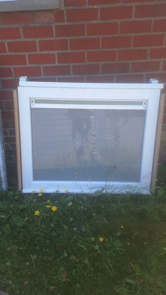Raam melkglas, Ophalen, Gevelraam of Ruit, Gebruikt, Minder dan 80 cm