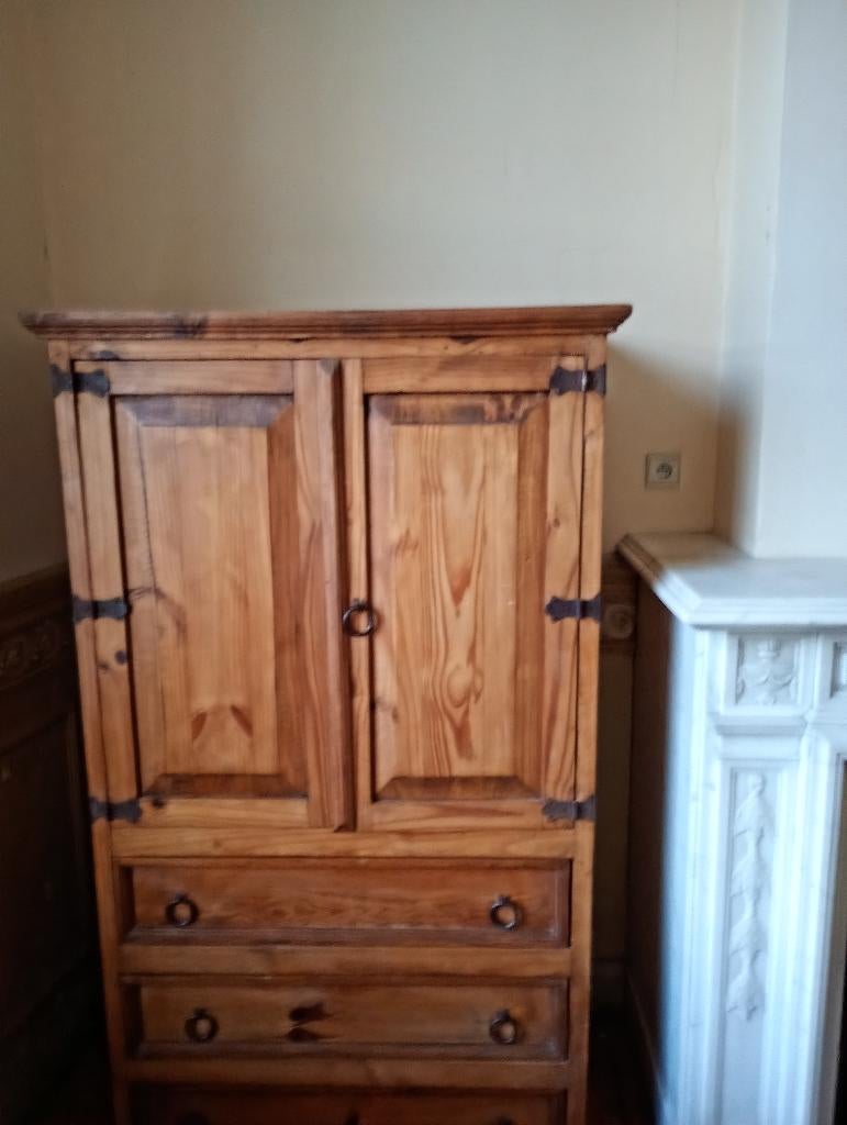 Meubel massief licht hout, Huis en Inrichting, Ophalen, 1 of 2 laden, 50 tot 100 cm, Zo goed als nieuw