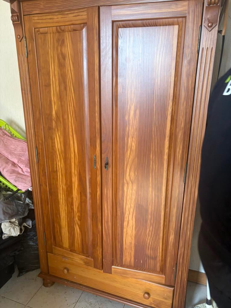 Houten kast, Huis en Inrichting, Ophalen, Gebruikt, 150 tot 200 cm, 50 tot 75 cm