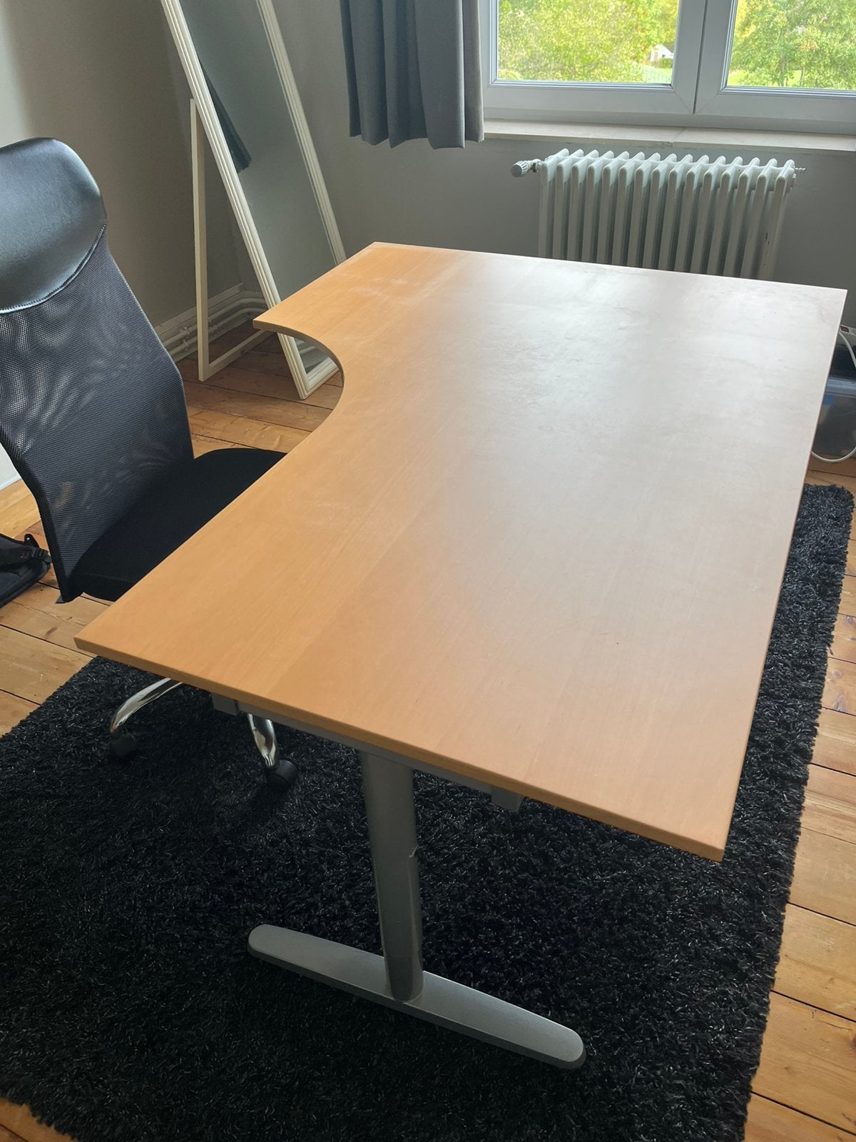 Bureau d’angle, 120 cm, Classique, Utilisé, Réglable en hauteur