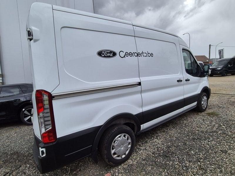 Ford Transit 310M L2H2 TD Trend FWD, Auto's, Voorwielaandrijving, Zwart, 4 cilinders, Wit