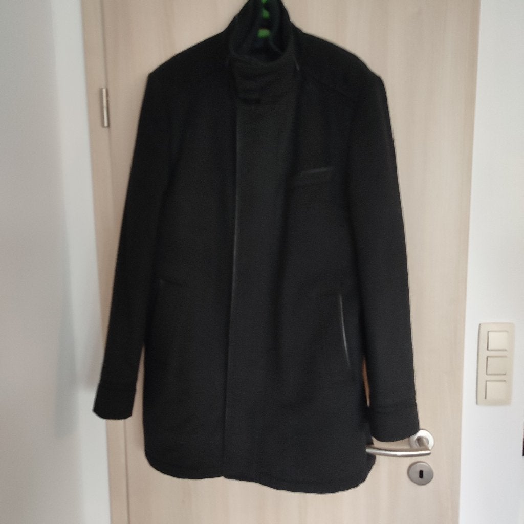 Manteau homme BRICE Premium Quality 100% laine – taille L, BRICE, Enlèvement ou Envoi, Noir, Taille 52/54 (L)