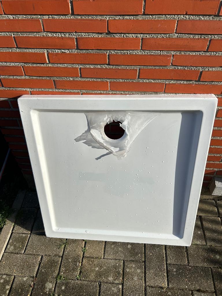 Vlakke douchebak Riho 80x80, Ophalen, Nieuw, Met douche