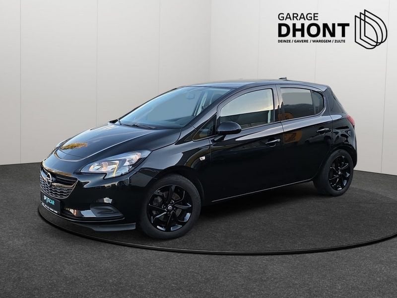 Opel Corsa Black Edition - 1.0 Benzine - Manueel - 90PK, Auto's, Voorwielaandrijving, Stof, Gebruikt, Zwart