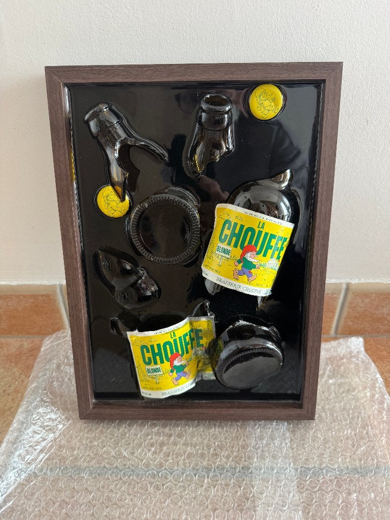 Cadre Chouffe, Collections, Enlèvement ou Envoi, Neuf, Panneau, Plaque ou Plaquette publicitaire