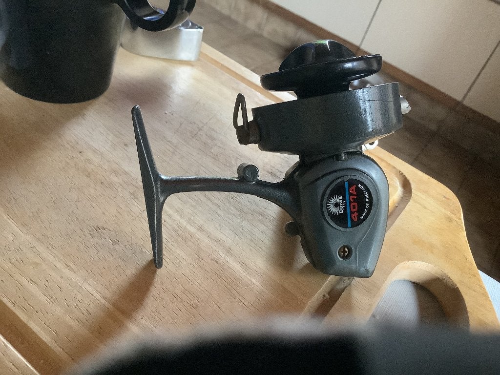 Vismolen Daiwa 401A, Watersport en Boten, Ophalen, Gebruikt, Molen